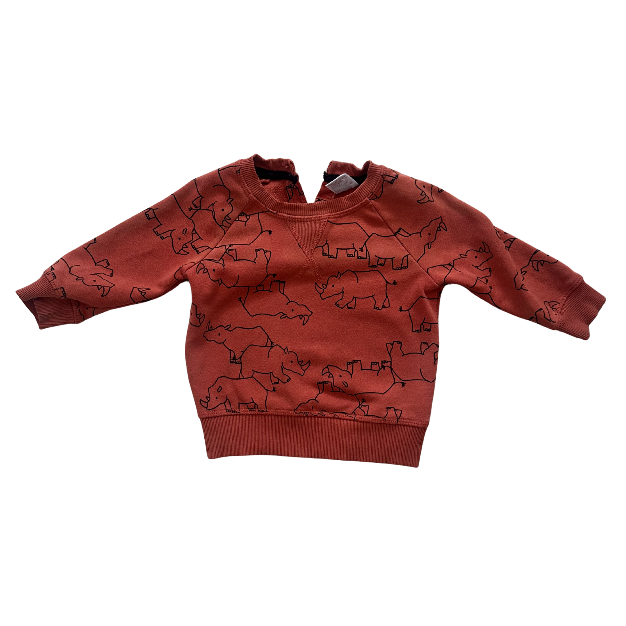 Baby Berry Red Dino Jumper Size 1