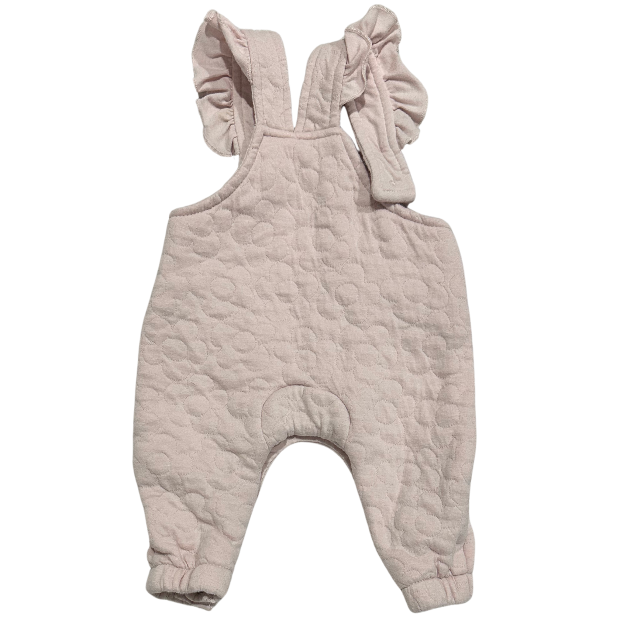 Baby Berry Pink Quilted Overalls 0000