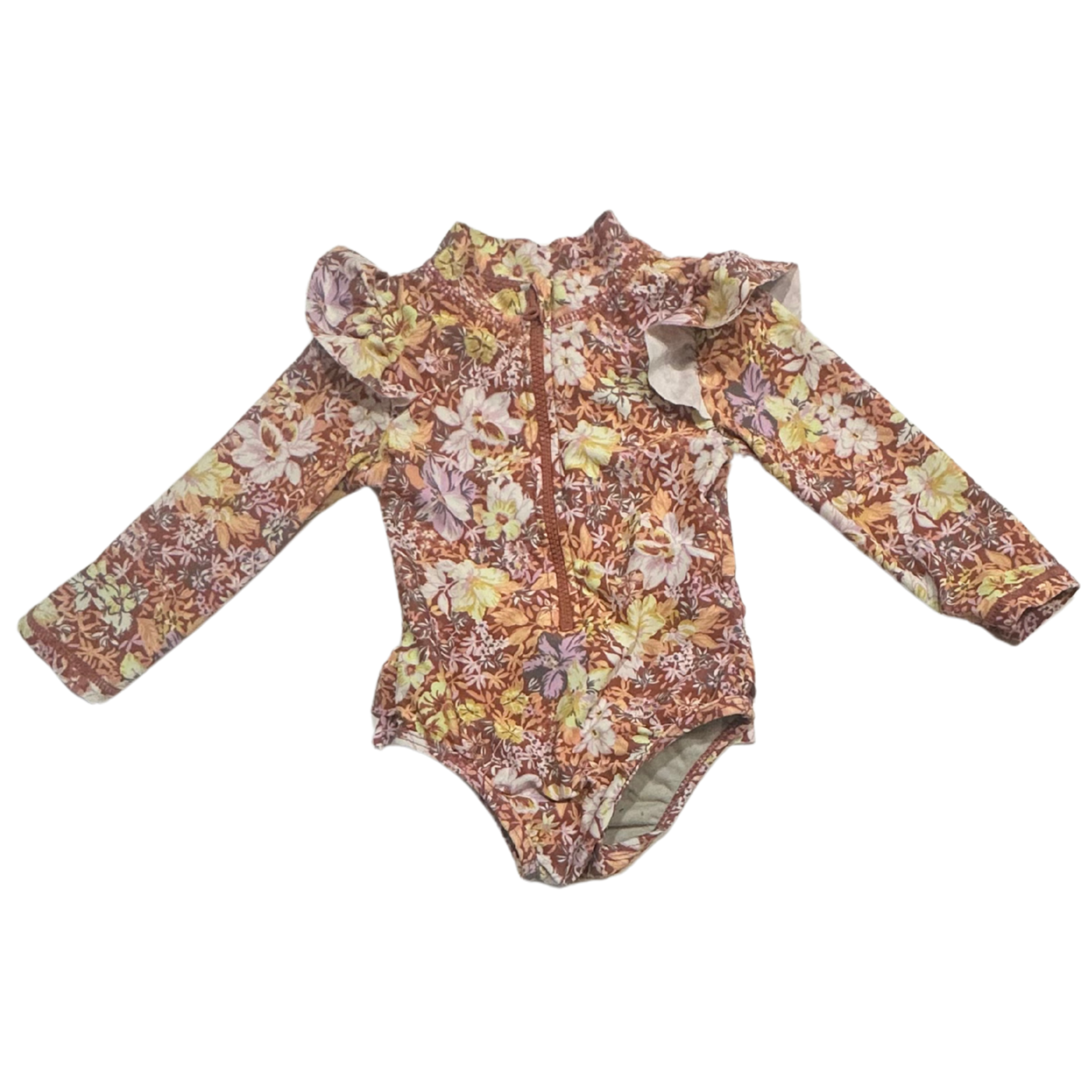 Cotton On Brown Floral Bathers 00