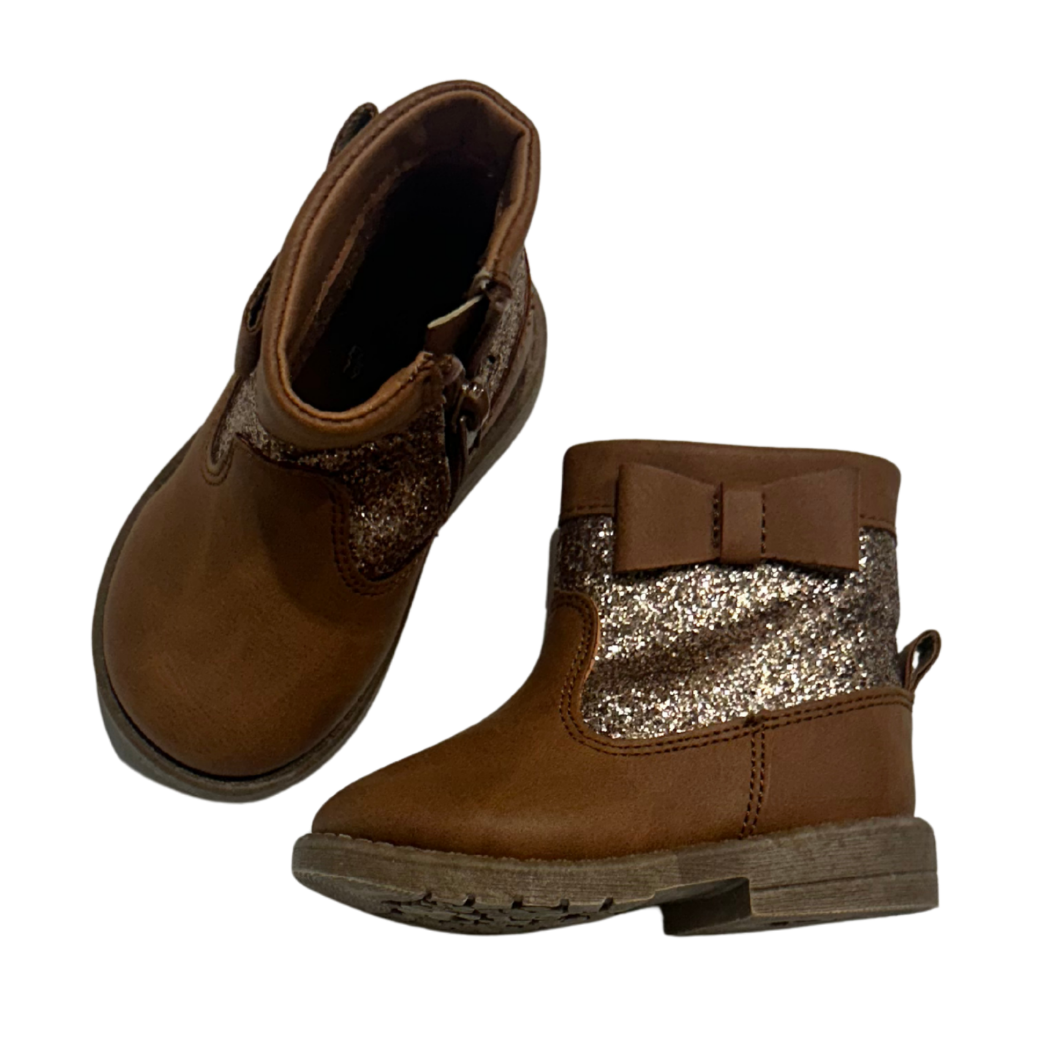 Anko Brown Glitter Boots Size 3